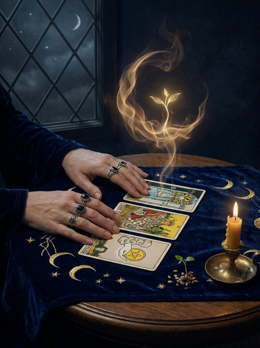 Tarot de Luna Nueva gratis — 3 cartas