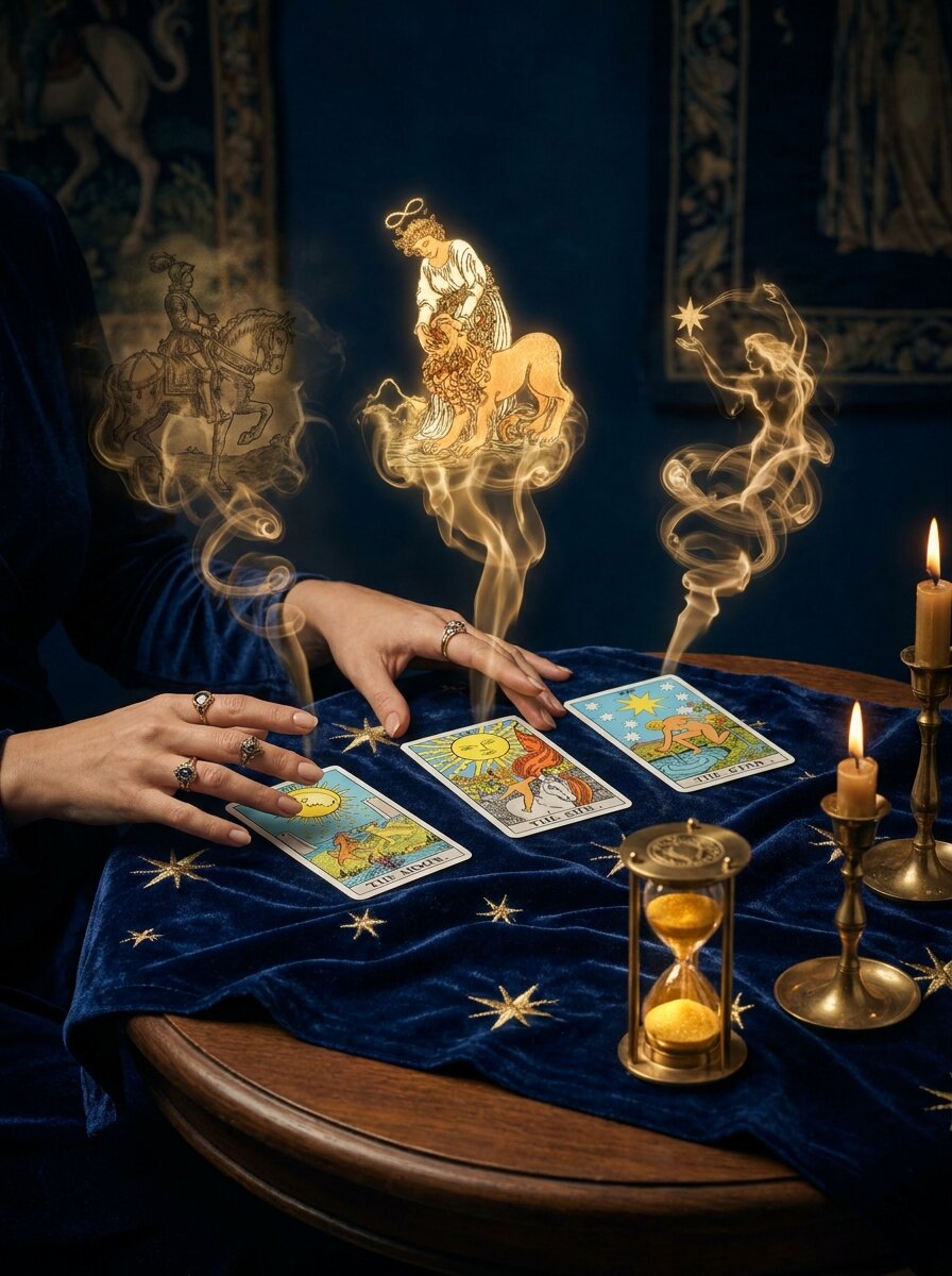 Tarot: Pasado, Presente y Futuro gratis — 3 cartas