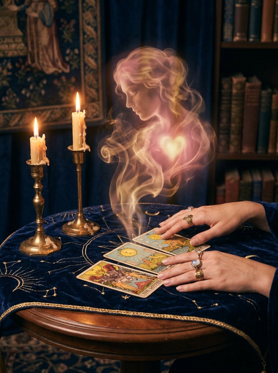 Tarot ¿Qué siente por mí? gratis — 3 cartas