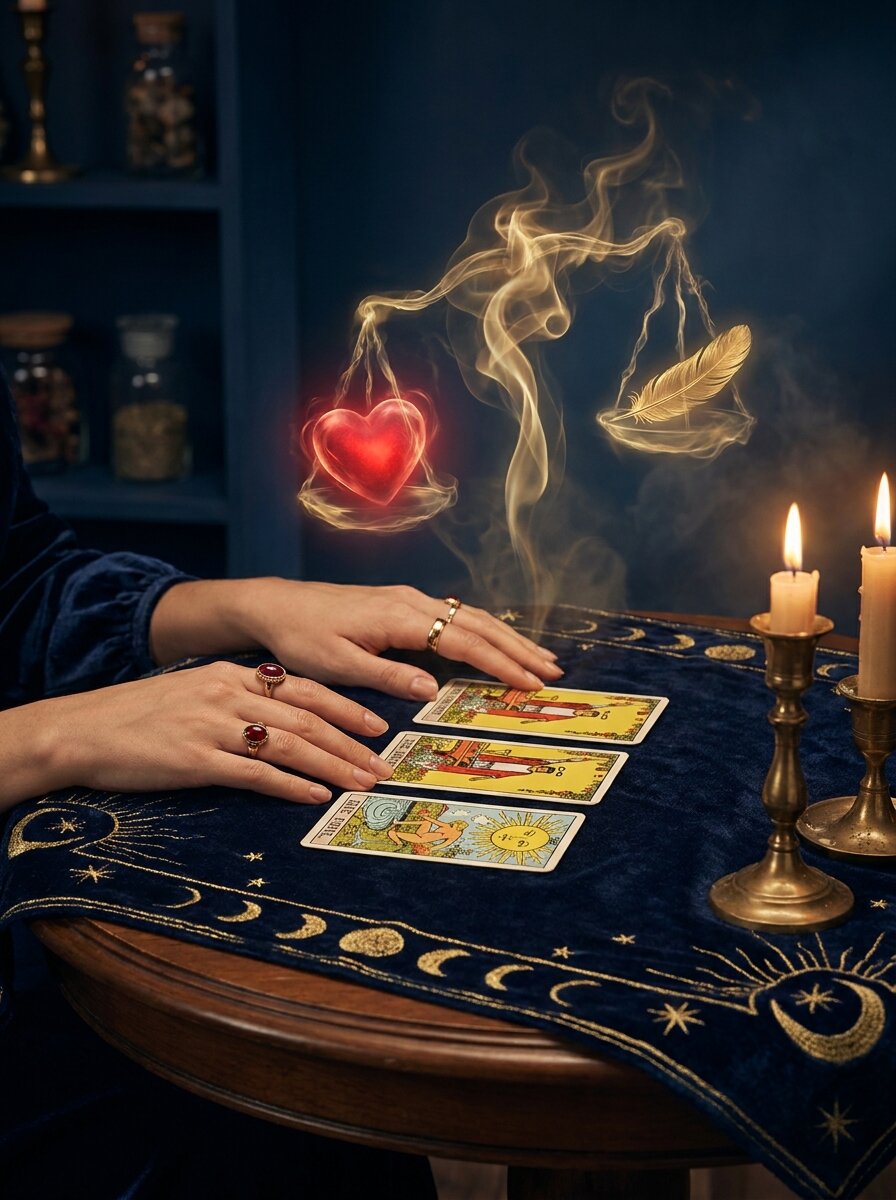 Tarot Sí o No del Amor gratis — 3 cartas