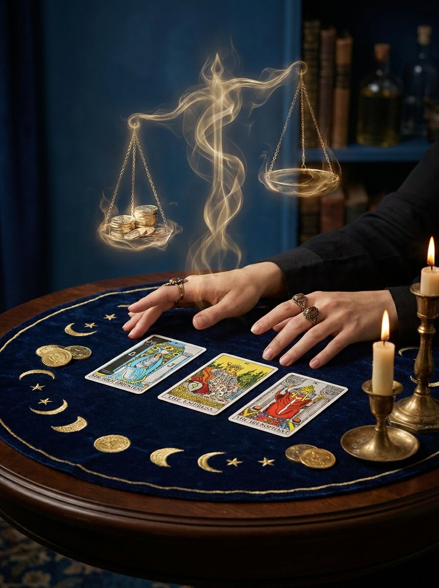 Tarot Sí o No del Dinero gratis — 3 cartas