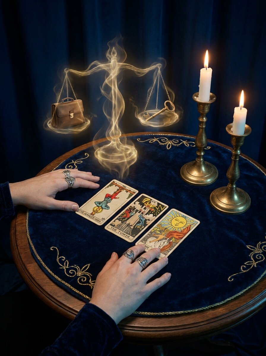 Tarot Sí o No del Trabajo gratis — 3 cartas