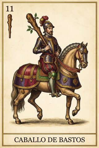 Caballo de Bastos — baraja española