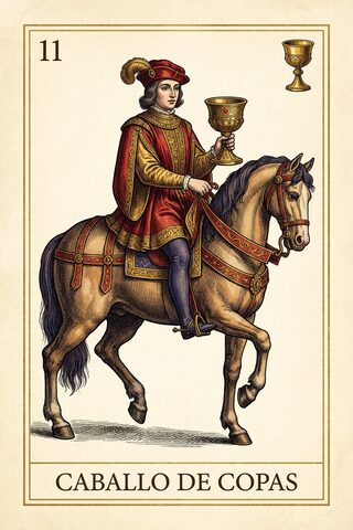 Caballo de Copas — baraja española