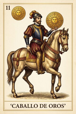Caballo de Oros — baraja española