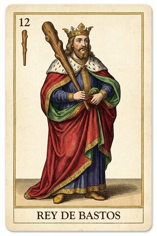 Rey de Bastos — baraja española
