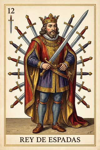 Rey de Espadas — baraja española