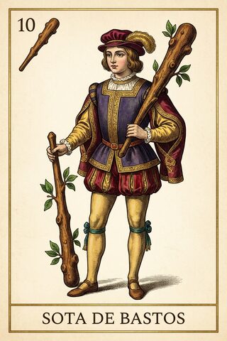 Sota de Bastos — baraja española